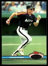 Craig Biggio 1991 Stadium Club #176 Astros MLB READ FREE SHIPPING AutographDen