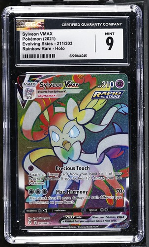 Sylveon VMAX 211/203 Rainbow Rare - Pokémon Evolving Skies CGC 9 MINT