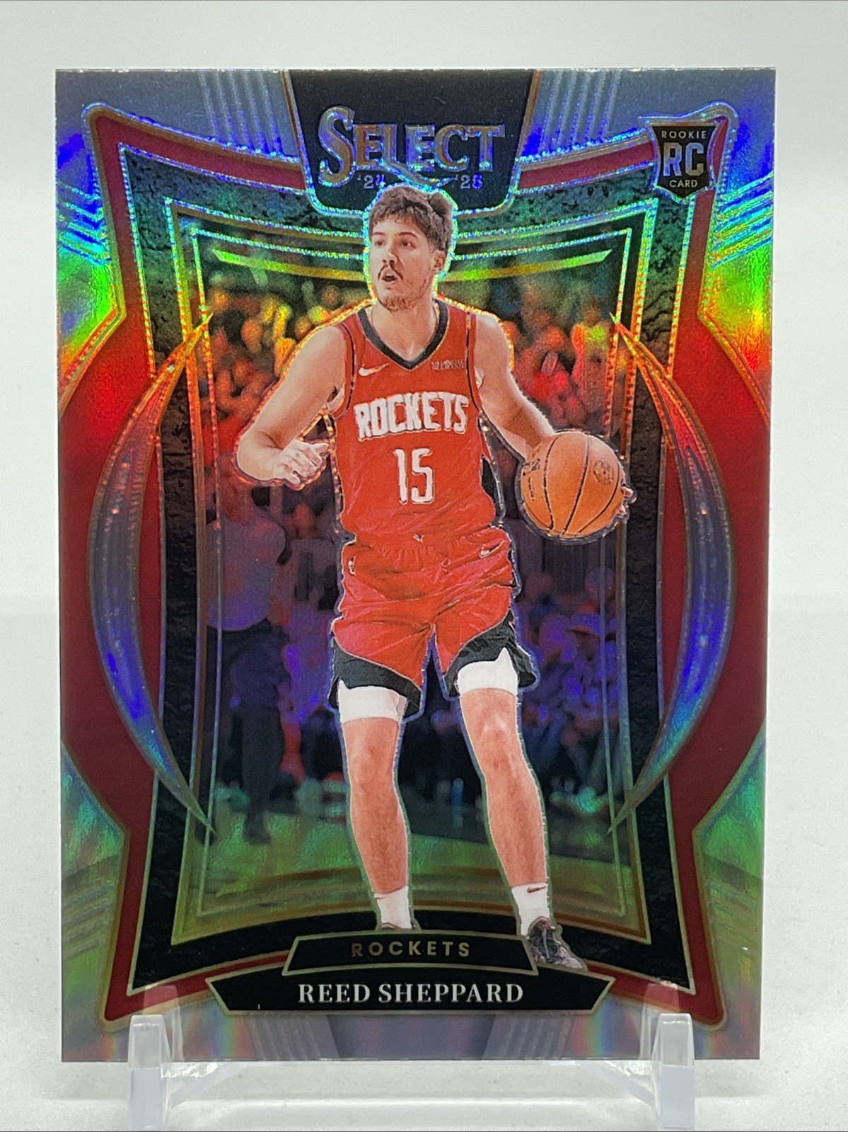 2024-25 Panini Select Reed Sheppard Concourse RC Rookie Silver Prizm Rockets