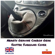 Abarth Original Carbon Fibre Gear Shifter Surround Series 4 500 595 695 GÜNSTIGSTE