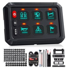Rgb 6 Gang Switch Panel Led Light Bar Relay System Onoff Control Switch Panel Rgb 6 Gang Switch Panel Led Light Bar Relay System Onoff Control Switch Panel