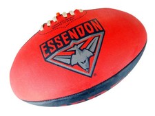 Essendon Bombers AFL New Size 5 Supporter Synthetic Rubber Sherrin Football