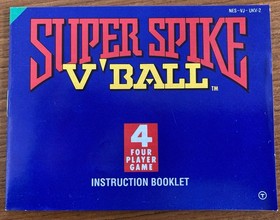 NES ~ SUPER SPIKE V'BALL ~ Nintendo NES-VJ-UKV Cart Sleeve Inst Poster Box Pal