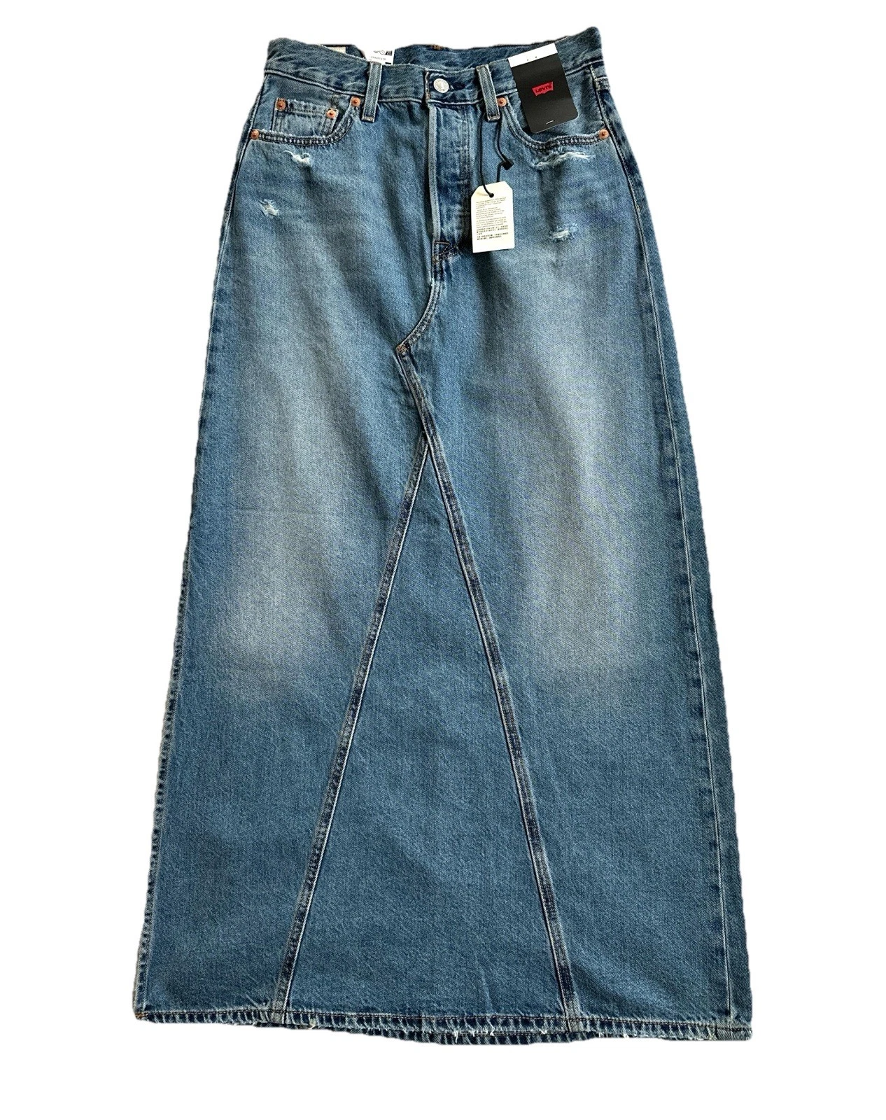 Levi's Premium Side Slit Icon Long Skirt