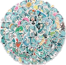65pcs ~ Hatsune Miku Vinyl Sticker Pack ~ Kawaii ~ Stylized