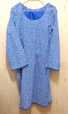 Indian/Pakistani Women's Dress Trousers/Kameez Blue Size M Cotton LawnMix Floral