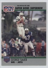 1990 Pro Set Super Bowl XXV Silver Anniversary Box Set George Sauer #50 1oa8