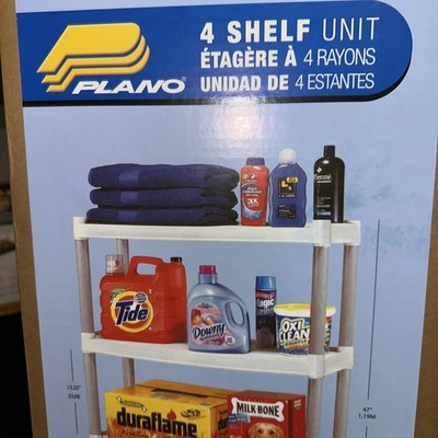 Plano Model Products 907-003 4 Shelve Plastic Shelf - Light Taupe