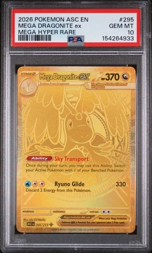 2026 POKEMON ASC EN-ASCENDED HEROES MEGA HYPER RARE MEGA DRAGONITE EX PSA 10