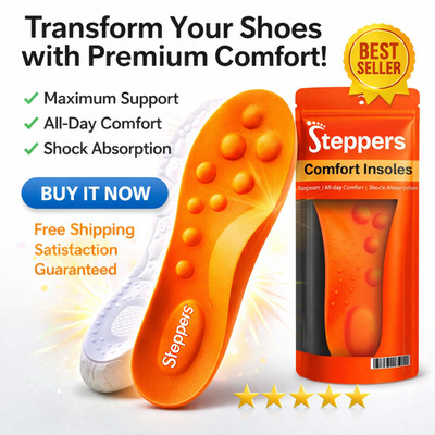 Steppers Memory Foam Komfort steigernde Massageeinlagen für Plantarfasziitis UK