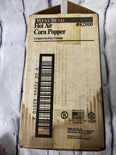 West Bend Poppery II Hot Air Corn Popper 1200 Watt No 82102 NEW READ DESCRIPTION - Picture 2 of 6