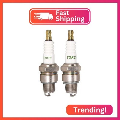 2PK TORCH E7RTC Spark Plug Replace for NGK 7022 BPR6HS 6422 BPR7HS Spark Plug, f