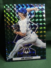 2022 Panini Mosaic - Rookies Jon Heasley #225 Green Mosaic Prizm (RC)