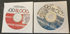 Vtg Rare Creative Crafts Group Quiltmaker's 100 Blocks CD Vol 1 2011  2 2014 