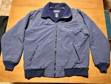 90s VTG LANDS END Squall Fleece M Women  s Jacket USA 80s Bomber Polartec Blue