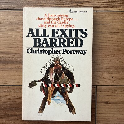 All Exits Barred By Christopher Portway 1974 Vintage Fiction Espionage Paperback
