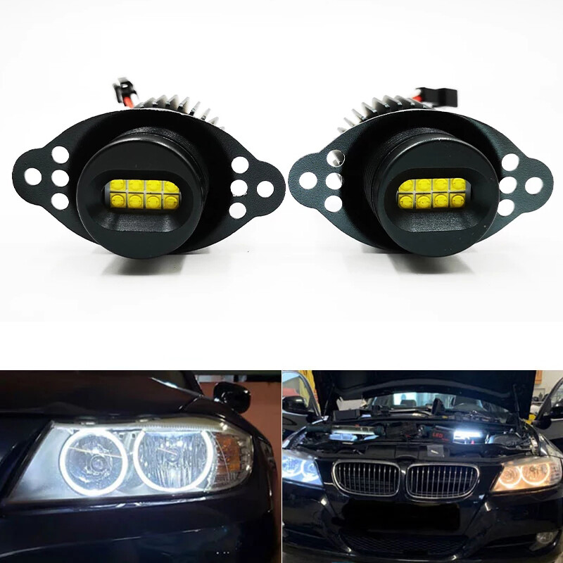 BMW E90 E91 前期 LED ICBEAMER E90,E91,LCI Fit BMW Angel Eye Halo Ring LED Bulbs