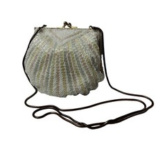 Carla Marchi Beaded Shell Shape mini Evening Bag/ clutch