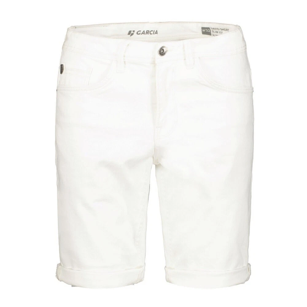 Garcia Men's Jeans Shorts Savio White 635 5000 White | eBay