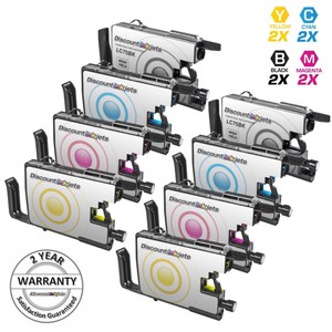 8pk Lc75 Lc-75 Xl Negro Y Color Impresora Cartucho De Tinta Para Brother  Mfc-j825dw | eBay