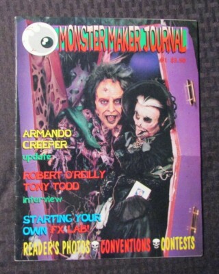 1995 MONSTER MAKER JOURNAL Magazine #1 FN+ 6.5 SPFX Make-Up Armando Creeper