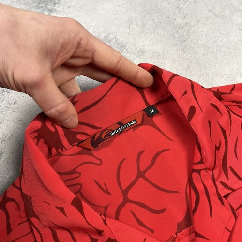 Camisa loca de manga corta vintage Quicksilver Y2K Yin-Yang hawaiana para hom... - Imagen 5 de 10