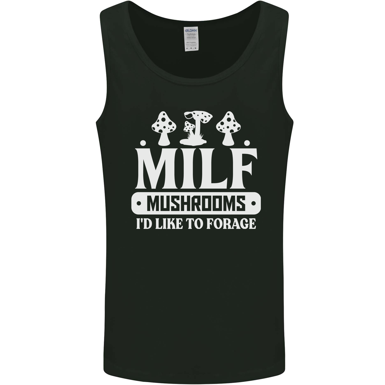 Mushrooms I Like To Forage MILF Mens Vest Tank Top