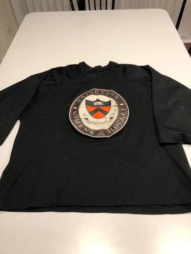 Game Worn Used Princeton Tigers Womens Hockey Practice Jersey CCM SZ MENS XL