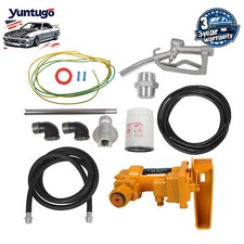 12V 20GPM Fuel Transfer Pump Diesel Gas Gasoline Kerosene w/ Particulate Filt