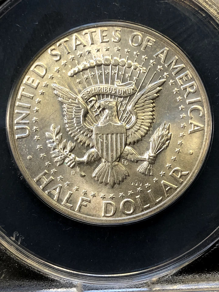 THE BIG ONE 1964-D/D Kennedy Half Dollar RPM-001 FS-501 RARE Variety ANACS MS-63 - Image 4 of 4