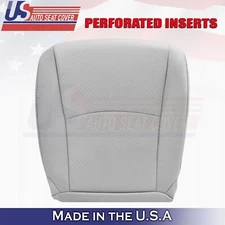 2004 2005 For Toyota Highlander Driver Bottom Perforated Leather Seat Cover Gray