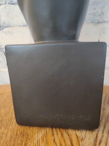 Michelangelos David 60er Jahre Austin Productions Skulptur Büste signiert Vintage - Bild 5 von 20