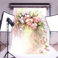 Pink Flower Backdrop Wedding Event Party Decoration Photography Background