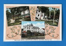 Daytona Beach Florida The Oaks Hotel Vintage Postcard