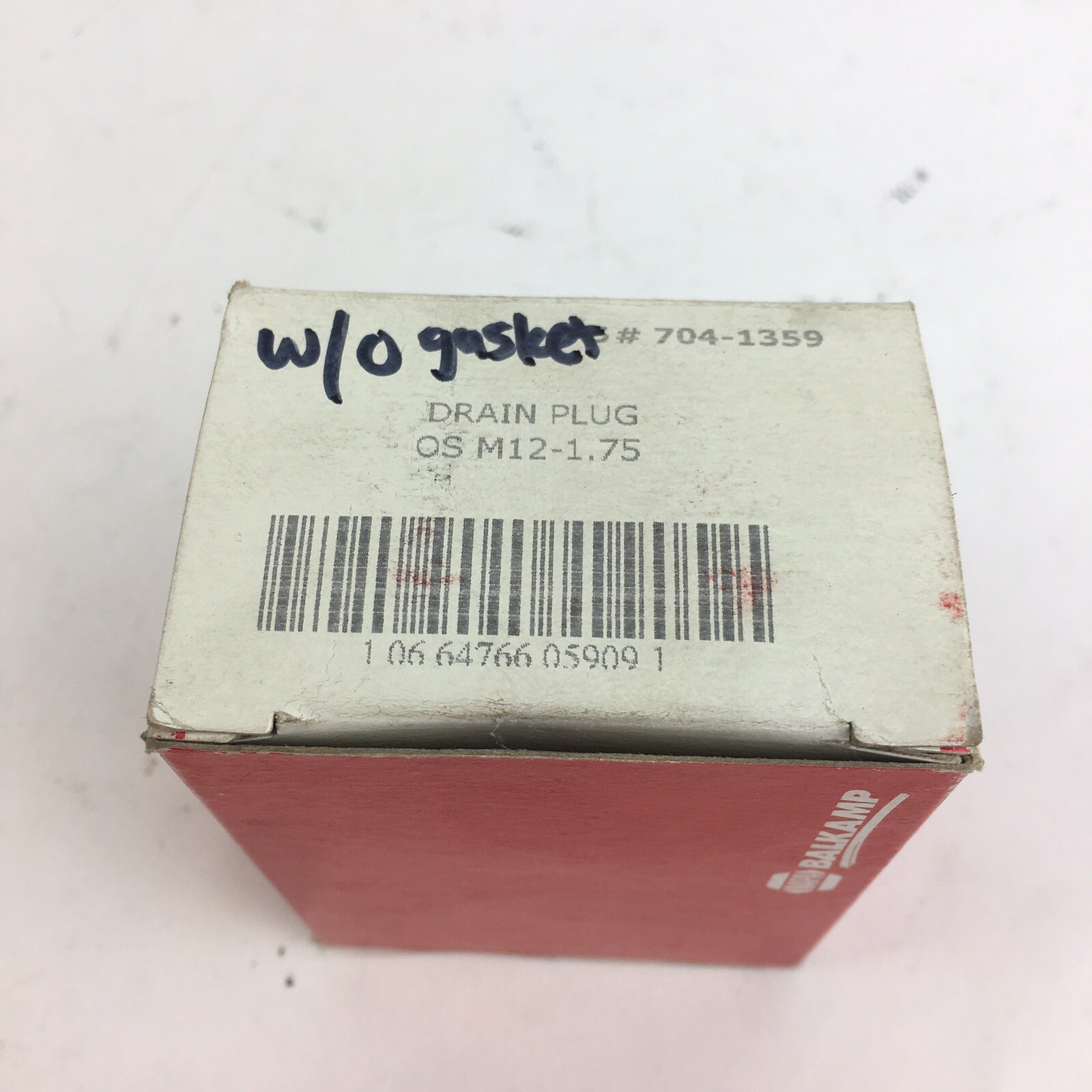 Napa 7041359 Oil Drain Plug WITHOUT Gasket Oversize M121.75 S.O. Head