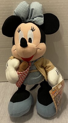 Disney Minnie Mouse Fantasy Amuse SEGA 2001 Plush 7'' Japan Inappropriate Bread