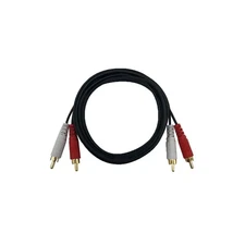 Premium 5ft 2 RCA to 2 RCA Gold Plated RCA Male L/R Stereo Audio Cable Cord US