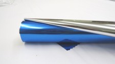 GESCHENKFOLIE BLAU/SILBER 50mtr Rolle  / 70cm...