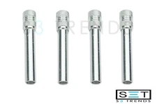 4 Pcs Aluminum Car Door Lock Knobs Pull Knobs Door Pins Silver Hot Rod