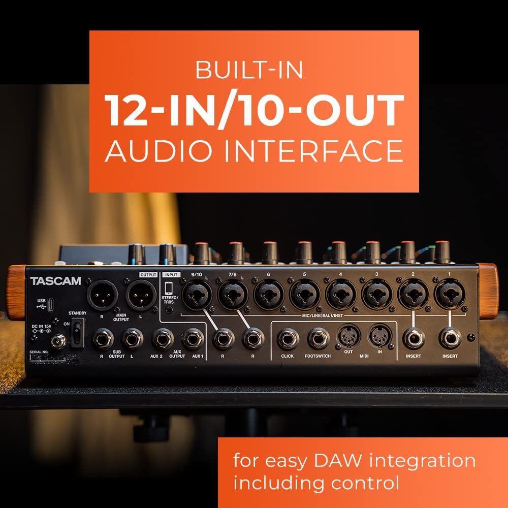 TASCAM Model 12 All-in-One Production Mixer for sale online TASCAM Model 12 All-in-One Production Mixer for sale online