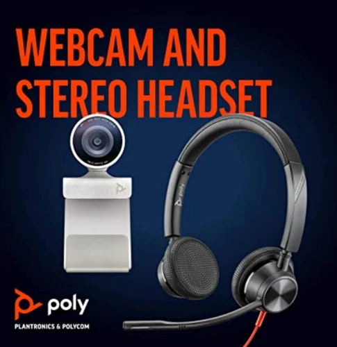 Poly (Plantronics) Studio P5 Webcam with Blackwire 3325 Headset Kit - NEW