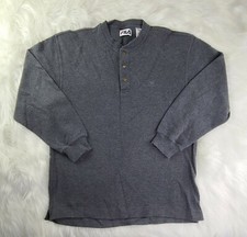 80s 90s Vintage L FILA Cotton 3 Button up long sleeve SHIPPED PROMPTLY