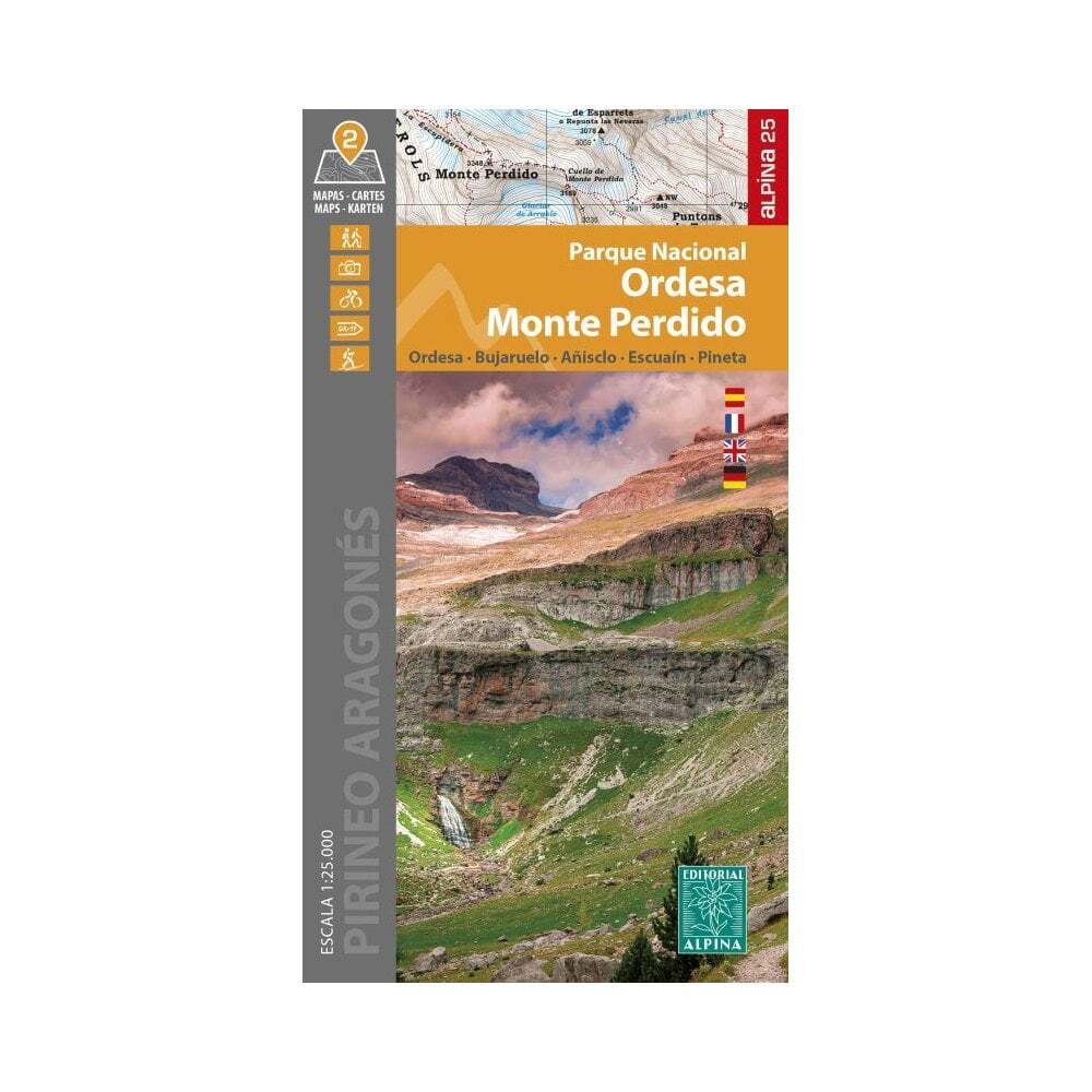 Parque Nacional de Ordesa & Monte Perdido (2 Map Set) E25 hiking walking Spain