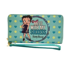 Betty Boop wallet zipper closure credit card slots wristlet Don’t mess success
