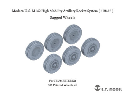 1/35 M142 HIMARS Sagged Wheels for Trumpeter Kit