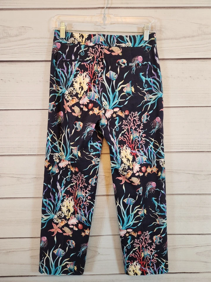 J. Pantalón corto de patio para mujer Crew Collection con estampado Ratti Under The Sea talla 00 Foto 2 de 4