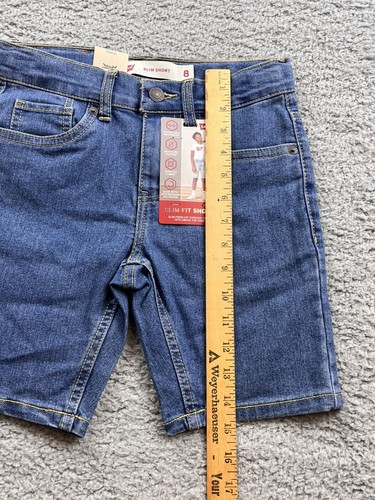 Levi's Boy's Size 8 Slim Fit Jean Shorts Medium Wash - Picture 5 of 9