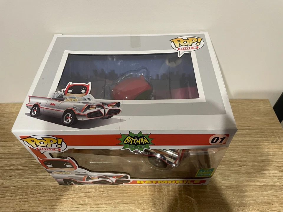 SCE FUNKO BATMAN 1966 2016 PROGRAMA DE TELEVISIÓN BATMOBILE POP RIDES #01. Foto 3 de 4