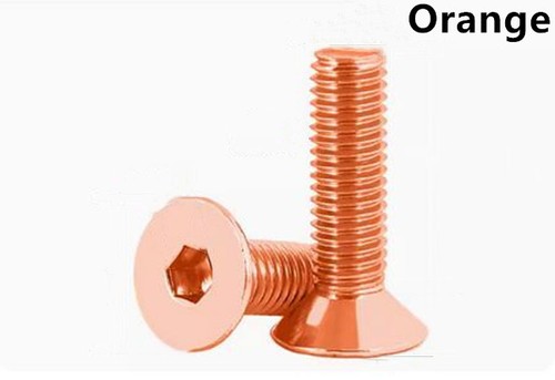 Colorful Aluminum 7075 Hex Socket Countersunk Flat Head Screws M3 M4 - Picture 15 of 25