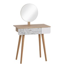Oak & White Scandinavian Dressing Table